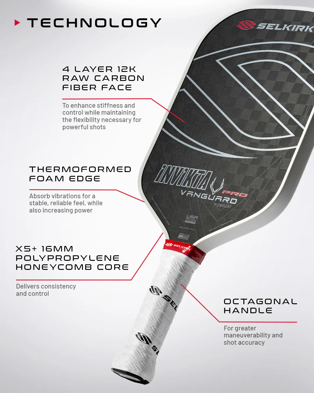 Vanguard Pro - Invikta | Pickleball Paddle