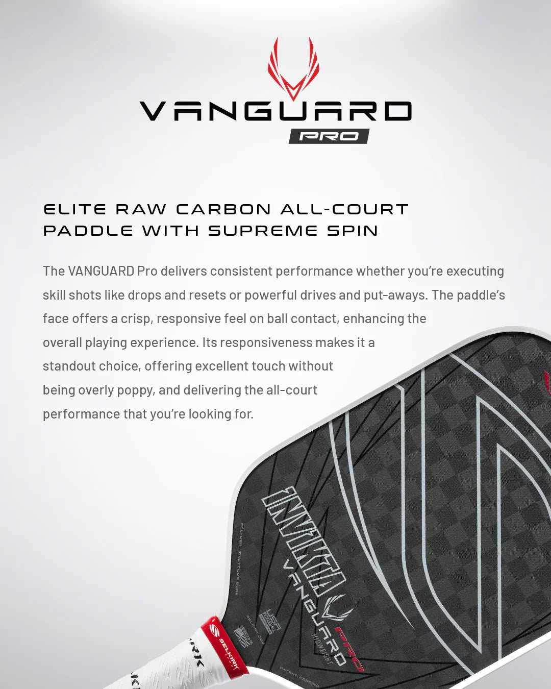 Vanguard Pro - Invikta | Pickleball Paddle